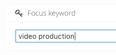 Yoast Focus Keyword