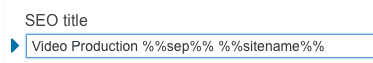 Yoast SEO Title